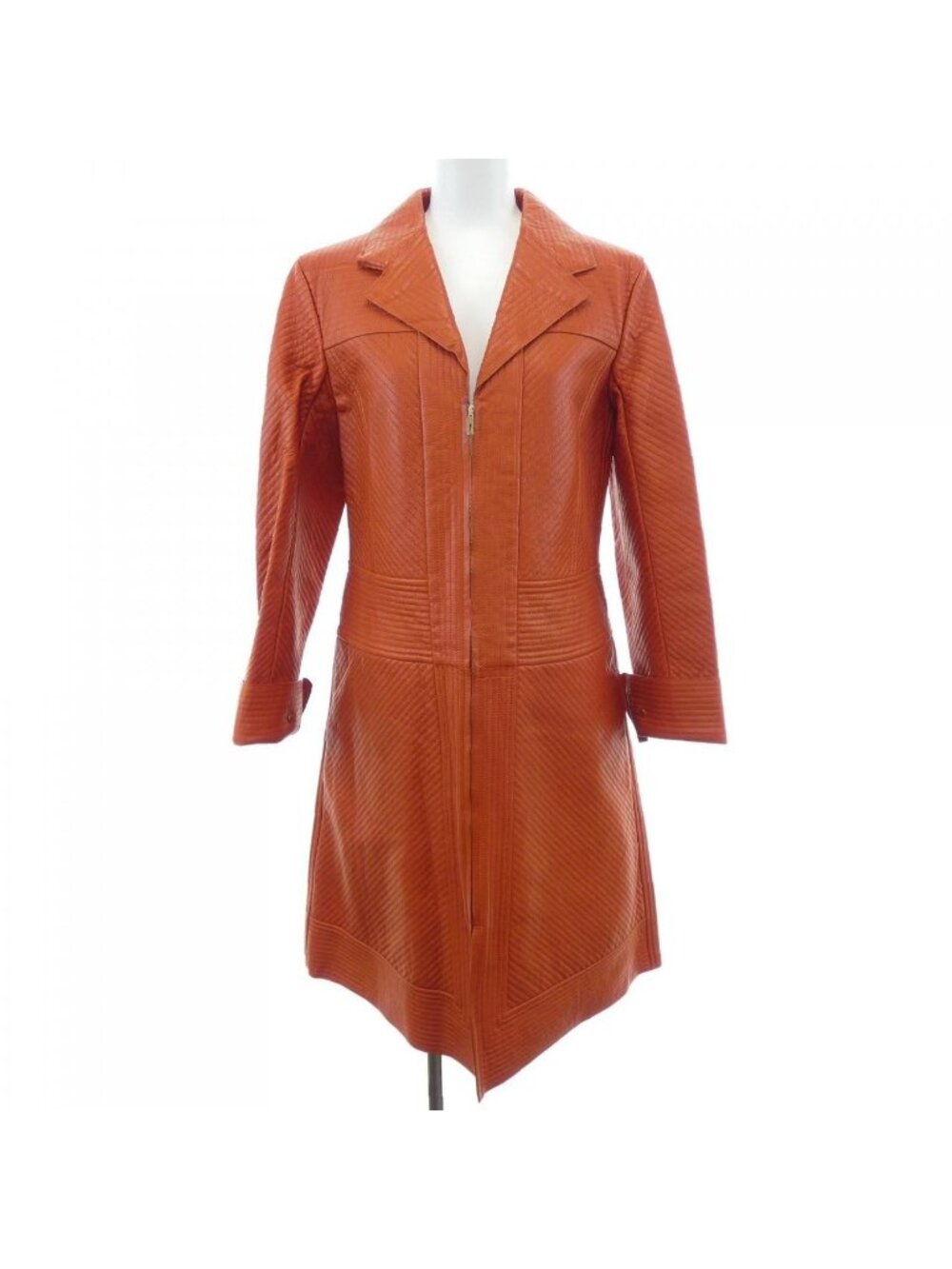 Hermes Leather Coat Red